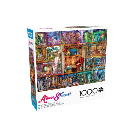 Buffalo Games - Aimee Stewart - The Grand Fiction Library - 1000 Piece Jigsaw Puzzle for Adults -Challenging Puzzle Perfect for 