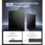 Lecteur CD/DVD Externe pour PC, Ultramince USB 3.0 et USB-C Graveur DVD Externe Optique Portable CD/DVD -/+RW Drive, Mince DVD P