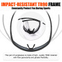 X-TIGER Lunettes de Cyclisme Lunettes de VTT Homme, Lunettes de Vélo avec 5 Lentilles Interchangeables Protection UV400, Monture