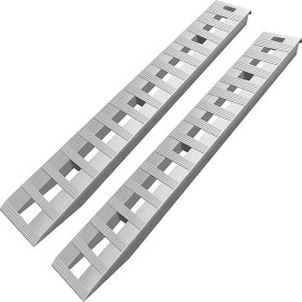 VEVOR Rampes de Chargement en Alu, Charge 2722 kg, Rampe d’Accès avec Haute Résistance, Rail de Chargement pour Moto, Tracteur,