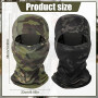 ROMOLY Cagoule Militaire Cagoule de Camouflage pour Homme et Femme, Pack de 2, Noir et Vert Camo, Taille Unique