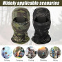 ROMOLY Cagoule Militaire Cagoule de Camouflage pour Homme et Femme, Pack de 2, Noir et Vert Camo, Taille Unique
