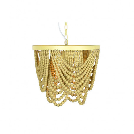 Suspension DKD Home Decor Métal Marron Jaune 50 W Bois MDF (35 x 35 x 95 cm) 122,99 €