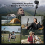 Trépied Smartphone MS27 175cm, Perche a Selfie avec Télécommande, 2 in 1 Trépied pour Appareil Photo et Caméras de Sport avec vi