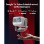 JMGO N1S 4K Mini Videoprojecteur, Triple Laser, 1100 ISO Lumens, Gimbal Instantané Autofocus, Google TV, Netflix, 110% BT.2020,