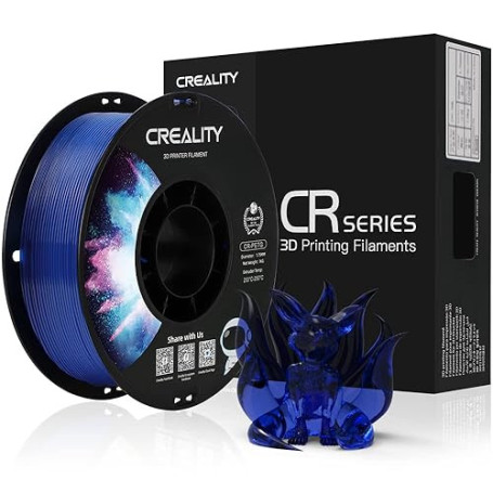 Creality PETG Filament 1.75mm, Officiel Imprimante 3D Filament, Pas d'emmêlement, Forte Adhérence et Performance de Surplomb Pré