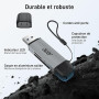 Acer Lecteur de Carte SD 3.0, SD Card Reader USB C et USB 3.0 pour SD/Micro SD/SDHC/SDXC/MMC, Compatible avec iPhone 17 Pro, Mac