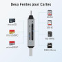Acer Lecteur de Carte SD 3.0, SD Card Reader USB C et USB 3.0 pour SD/Micro SD/SDHC/SDXC/MMC, Compatible avec iPhone 17 Pro, Mac