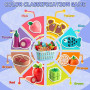 BunnyJOY Dinette Bois Accessoires Cuisine Enfant 2 3 Ans, Fruits et Légumes en Bois à Découper 26 Pièces, Jeu Éducatifs D’Imitat