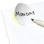 40 mm, 25 feuilles, Étiquette Autocollantes Ronde Blanc A4-24 étiquettes par feuille