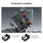 K&F CONCEPT Cage de Protection en Alliage d'Aluminium Compatible avec Caméra DJI Osmo Action 6, Adaptateur à Vis 1/4" pour Trépi