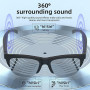 Ayaminolk Lunettes de Soleil Audio Intelligentes,Verres Photochromiques avec Protection Contre la Lumière Bleue et les UV,Convie