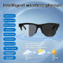 Ayaminolk Lunettes de Soleil Audio Intelligentes,Verres Photochromiques avec Protection Contre la Lumière Bleue et les UV,Convie