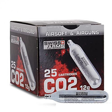 Swiss Arms Cartouches de gaz Co2 Airsoft par 25