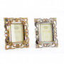 Cadre photo DKD Home Decor Argenté Doré Résine Shabby Chic (19 x 2 x 25 cm) (2 U 48,99 €