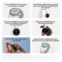 XIAOMI Watch S4 41mm, Montre connectée compacte de 41mm, boîtier Ultra-léger de 32g, contrôle santé en Un Geste, +150 Modes Spor