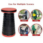 SOUTH AREA - Tabouret Pliant Polyvalent | Seau Pliable Camping et Pêche | Tabouret Pliable Portable et Léger | Charge Max 220 kg