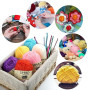 LIHAO Laine à tricoter, 12pcs pelote de Laine crochet en 100% Acrylique,15g/pcs mulcolore