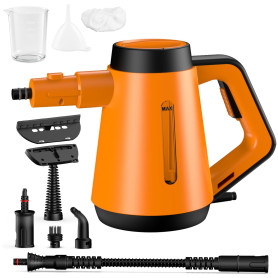 Fippesax 1200W Nettoyeur à vapeur portatif,Chauffage instantané 15S,Nettoyeur à vapeur multipurpose pressurisé 400ml avec 9pcs A