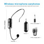 BORDEAG Micro sans Fil, Microphone sans Fil, 2.4G Micro Casque sans Fil, Portée de 30 m, Wireless Microphone Serre Tête, pour Co