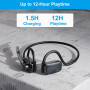 Casque Bluetooth, Casque sans fil Bluetooth V5.4 avec micro antibruit, 12H d'autonomie, driver à diaphragme de 15,4 mm, casque à