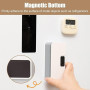 Mini Scelleur, 2 en 1 Scelleuse de Sacs Magnétique avec Cutter Caché, 6 Niveau Chaleur, Machine de Scellage Manuelle pour le Sto