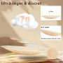 Cache-tétons 8 Pièces, Réutilisable Auto-adhésif en Silicone Ronde Nipple Cover, Couvre Seins Mamelons Invisibles étanches, Ultr