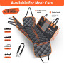 KYG Housse de Siège d'auto pour Chien Banquette Arrière Antidérapant et Imperméable Mise à Niveau Matérielle avec Fenêtre de Vis