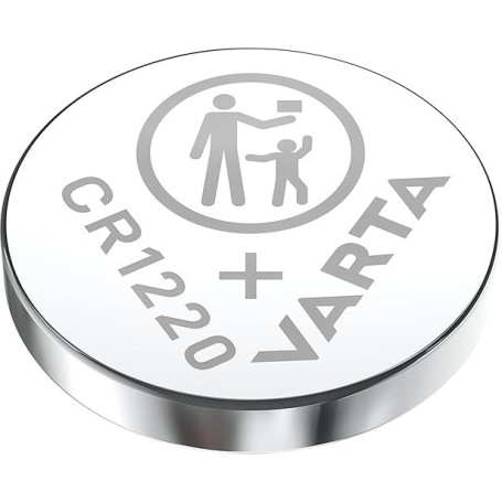 VARTA Piles Bouton CR1220, lot de 1, Lithium Coin, 3V, emballage sécurisé pour les enfants, pour petits appareils électroniques