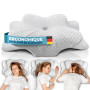 Glückstoff® Oreiller Memory Foam [pour Toutes Les Positions DE Sommeil] – Coussin Ergonomique en Mousse à mémoire de Forme – Dou