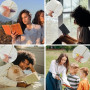 TIESOME Lot de 2 marque-pages en résine avec fleurs séchées transparentes pour les enseignants, les lecteurs, les amateurs de li