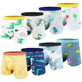 HOTUT Boxers Caleçons Garçon, Lot de 8 Enfant Boxer en Coton, Divers Motif Culotte sous-VêTements pour GarçOn