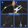 BUCOMTU 0,8 mm x 200 m Fil de pêche Transparent Ultra résistant, Ligne de pêche en Nylon à Usage général, Forte résistance à la