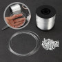 BUCOMTU 0,8 mm x 200 m Fil de pêche Transparent Ultra résistant, Ligne de pêche en Nylon à Usage général, Forte résistance à la