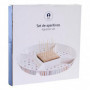Plateau apéritif DKD Home Decor Multicouleur Bambou Grès (23,5 x 23,5 x 3 cm) 31,99 €