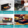 zaraf Bento Lunch Box 2 Couches Boite Repas Compartiment 1200 ml Lunchbox Hermétique avec Couverts Kit et Sac Isotherme Repas Bo