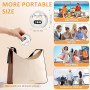 Coupe Ongle Électrique, 2026 Nouveau 3-en-1 Portable lime a ongle electrique, avec Lumière LED et Polisseur, 3 Vitesses, Recharg