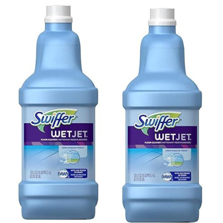 Lot de 2 recharges de solution de nettoyage multi-usage pour serpillère Swiffer Wet Jet - 1,25 l
