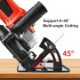 Ensemble de Support pour Meuleuse D'angle 100-125, Accessoires pour Outils de Coupe, Angle Réglable de 0 à 45°, Profondeur de Co