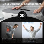 MERACH Plateforme Vibrante pour L'Entraînement Et Le Modelage du Corps, avec 99 Niveaux De Vitesse, Haut-Parleur Bluetooth Intég