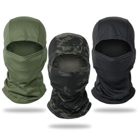 EUPSIIU 3 Pièces Cagoule Masque de Ski Camouflage Cagoule Couverture de Visage Tactique Cyclisme Respirant Masque,pour la Moto,