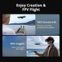 DJI Avata 360 Bundle Fly More (RC 2), drone avec imagerie 360° 8K au format 1 pouce pour FPV et prises de vue aériennes, drone c