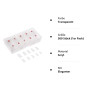 500 Pièces 10 Tailles Faux Ongles Capsules French Acrylique Tips Ongles Pointues Professionnel ou Art pour Fille & Femme (Transp
