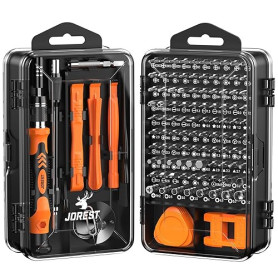 JOREST 117 en 1 Kit de Tournevis de Précision, Kit d'outils Mini,Magnétique Outils de Réparation avec Torx Triangle Bits etc,Pou
