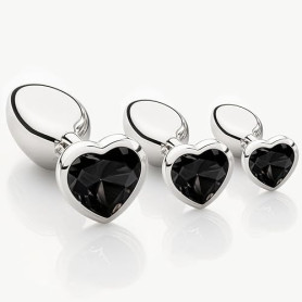 3 Pièces Butt Plug en Métal,Plug Anus Sex Toýs Homme Femme,Sextoys Unisexes,Plugs anale debutant Grand Moyenne Petite taille Plu