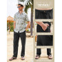 CMTOP Pantalon Homme Lin Ete Pantalon Decontracte Leger Pantalons Taille Elastique Pantalon de Yoga Plage Respirant Confortable 
