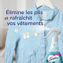 SOUPLINE - Spray Brume Anti-Plis - Défroissant Sans Repassage - Rafraîchit les Vêtements - Parfum Fleurs Blanches - Spray 300ml