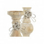 Bougeoir DKD Home Decor Bois (9,5 x 9,5 x 28 cm) (2 Pièces) 65,99 €