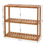 SONGMICS Étagère Salle de Bain Bambou, 3 Niveaux, Support pour Plantes, Réglable, sur Pieds ou à Suspendre, pour Salon, Salle à