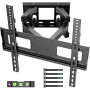 BONTEC Support Mural TV Orientable et Inclinable pour Téléviseur LED/LCD/Incurvée de 23-70 Pouces, Support TV Mouvement Complet
